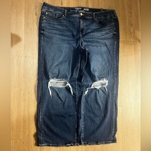 Torrid Distressed Blue Jeans.